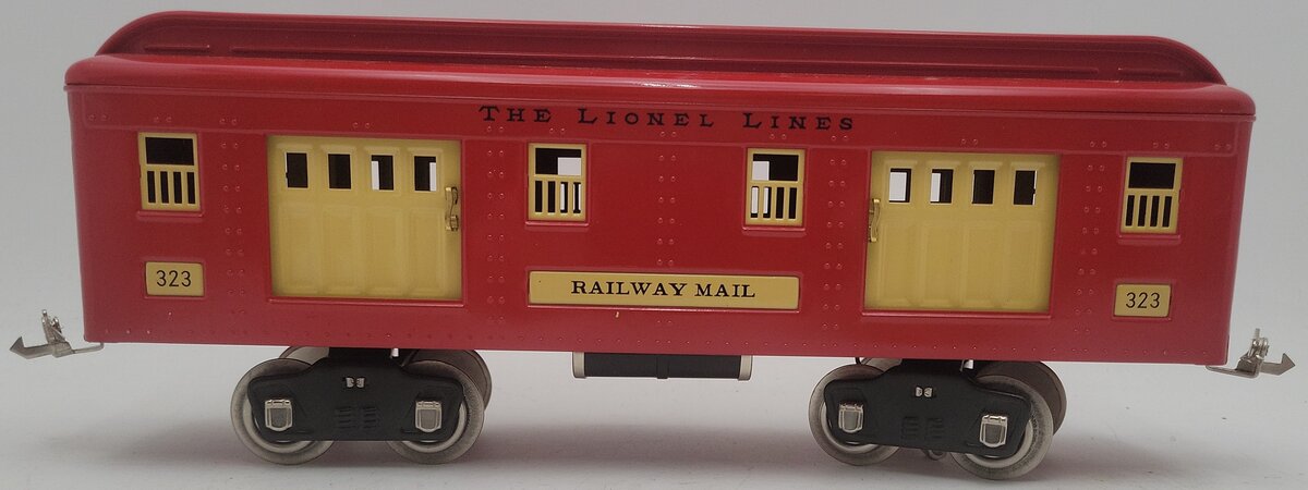 Lionel 6-13400 Standard Gauge The Lionel Lines 323 Red Baggage Car EX
