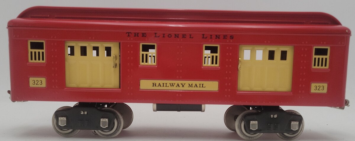 Lionel 6-13400 Standard Gauge The Lionel Lines 323 Red Baggage Car EX