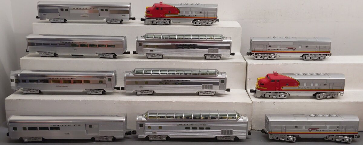Lionel 6-21786 O Gauge Santa Fe ABBA F3 Diesel Passenger Train Set VG/Box