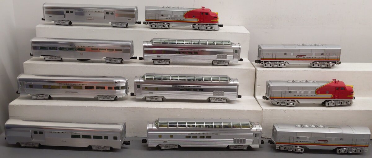 Lionel 6-21786 O Gauge Santa Fe ABBA F3 Diesel Passenger Train Set VG/Box