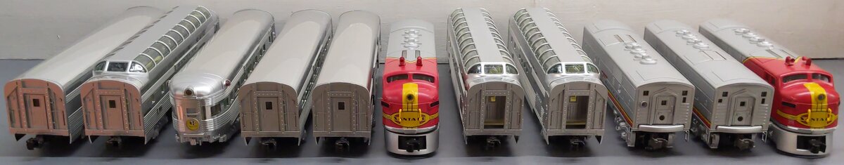 Lionel 6-21786 O Gauge Santa Fe ABBA F3 Diesel Passenger Train Set VG/Box