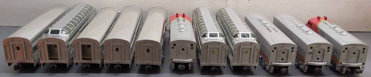 Lionel 6-21786 O Gauge Santa Fe ABBA F3 Diesel Passenger Train Set VG/Box