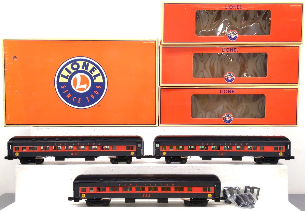 Lionel 6-15570 O Scale Long Island 18 inch Heavyweight Passenger Cars (Set of 3) LN/Box