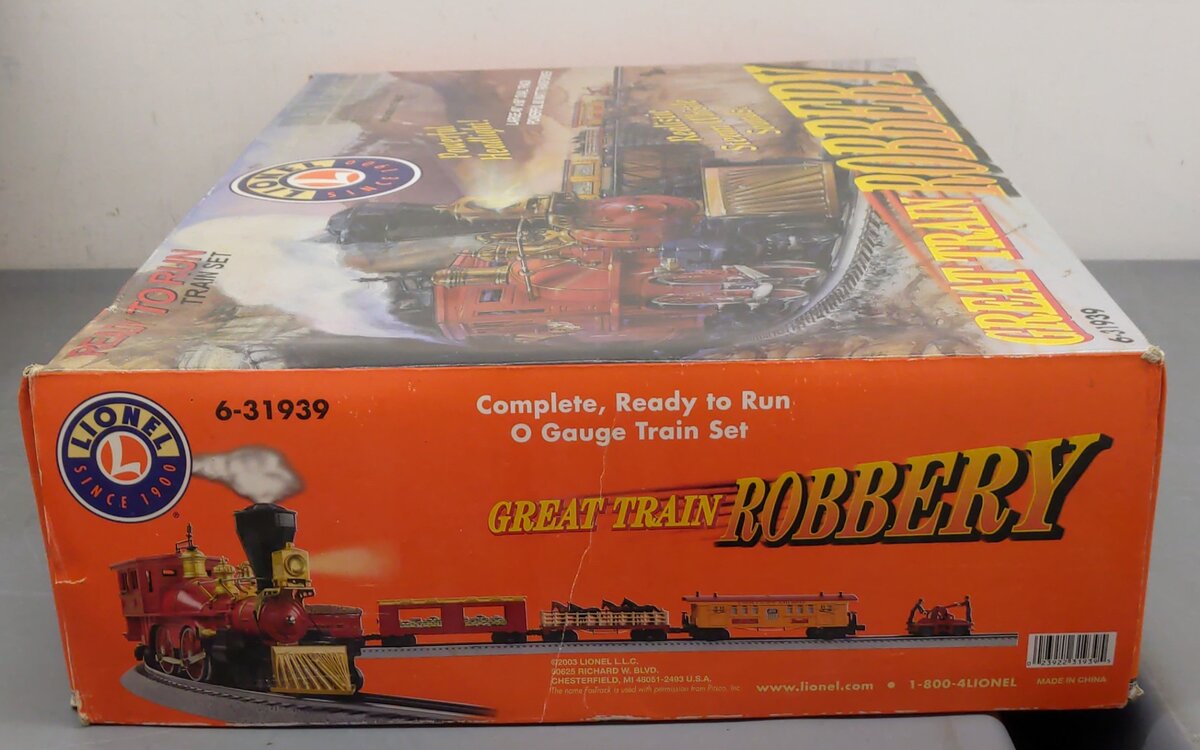 Lionel 6-31939 O Gauge Great Train Robbery Steam Train Set LN/Box