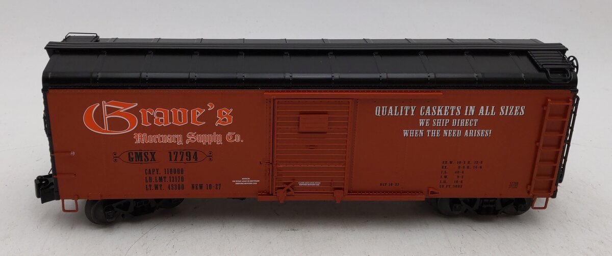 Lionel 6-17768 Graves Mortuary Supply Round-Roof Boxcar LN/Box