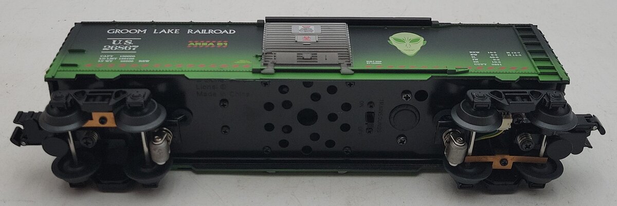 Lionel 6-26867 O Gauge Groom Lake Operating AlienSounds Boxcar NIB