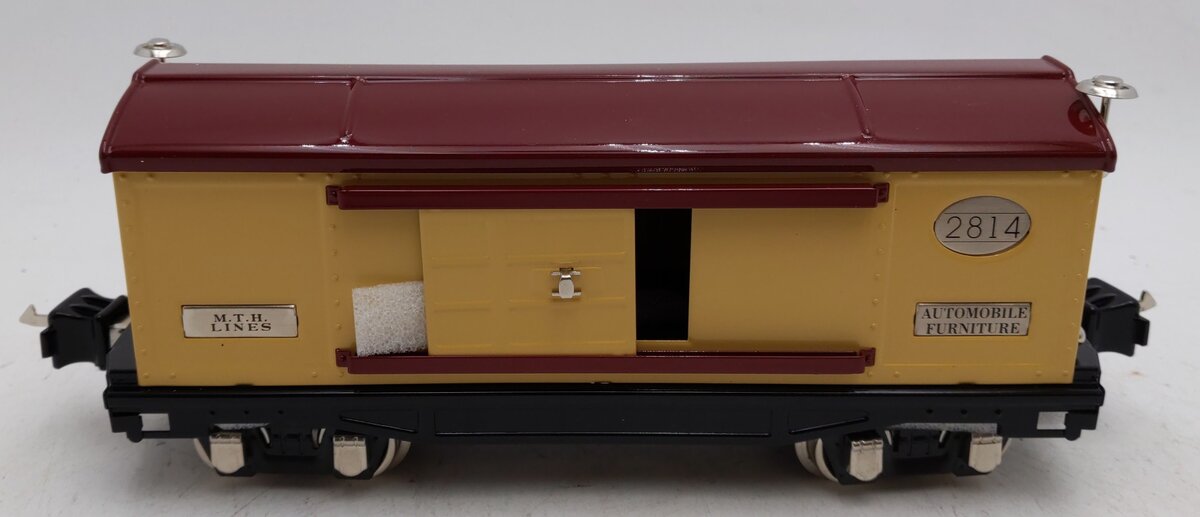 MTH 20-1006-1A O Gauge Tinplate Automobile Furniture Box Car #2814 NIB