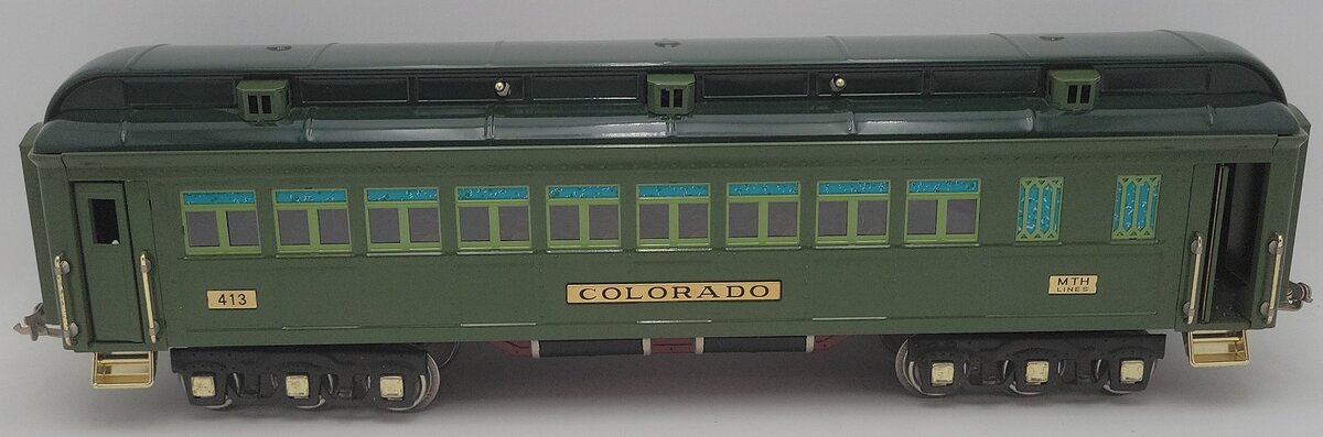 MTH 10-1078B Standard Gauge Colorado State Coach Car #413 EX/Box