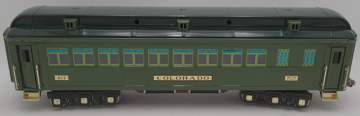 MTH 10-1078B Standard Gauge Colorado State Coach Car #413 EX/Box