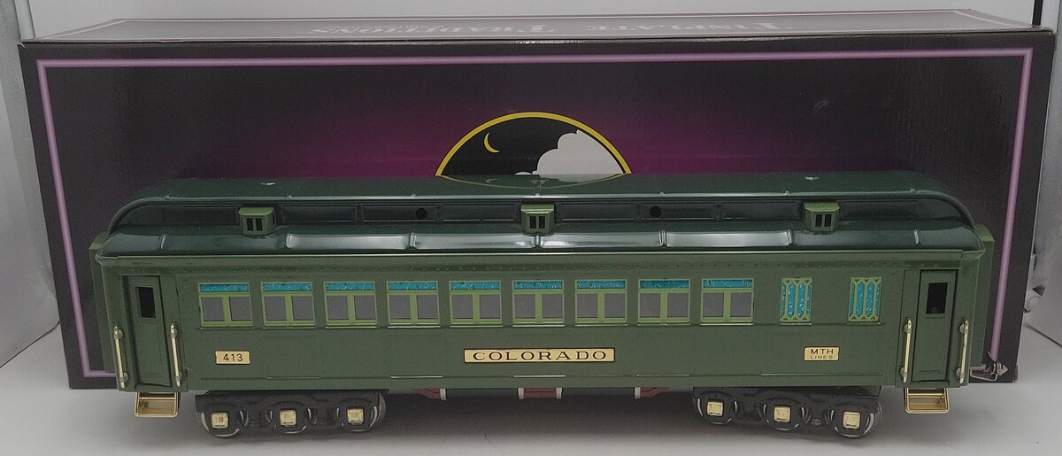 MTH 10-1078B Standard Gauge Colorado State Coach Car #413 EX/Box