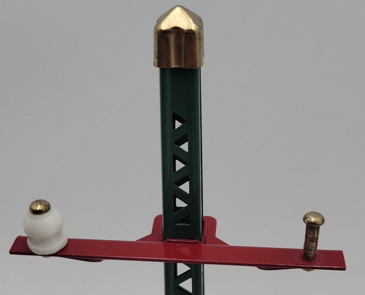 MTH 10-1094 Standard Gauge Peacock/Red #71 Telegraph Post Set (Pack of 6) EX/Box