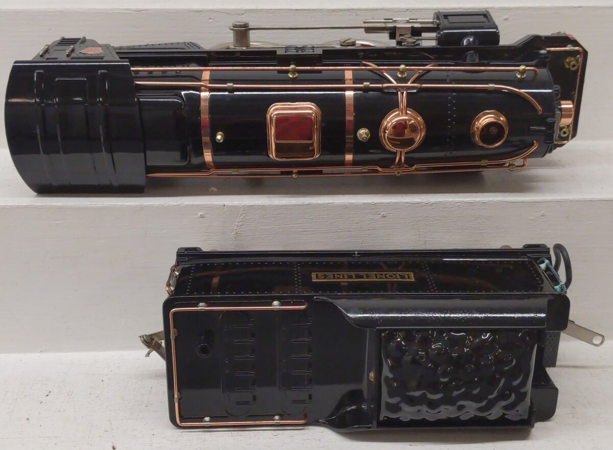MTH 10-1092-1 Std. Gauge Tinplate 392E Steam Locomotive and Tender w/PS1 VG