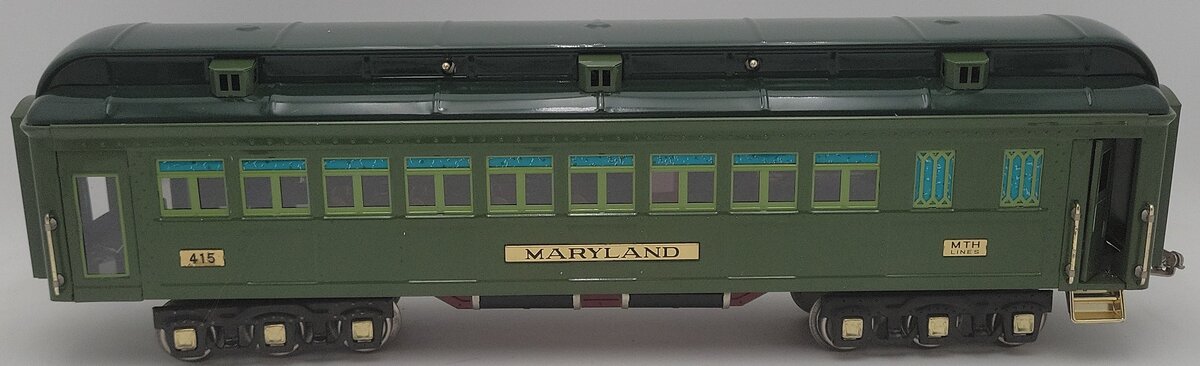 MTH 10-1078C Standard Gauge Maryland State Solarium Car #415 EX/Box