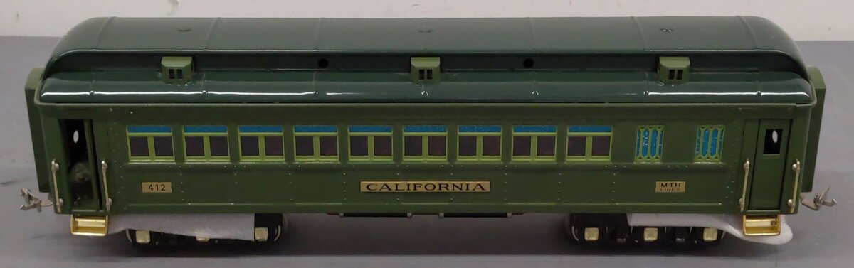 MTH 10-1078A Standard Gauge California State Coach Car #412 EX/Box