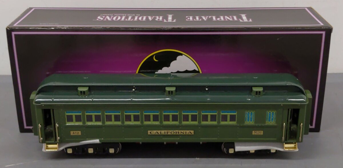 MTH 10-1078A Standard Gauge California State Coach Car #412 EX/Box