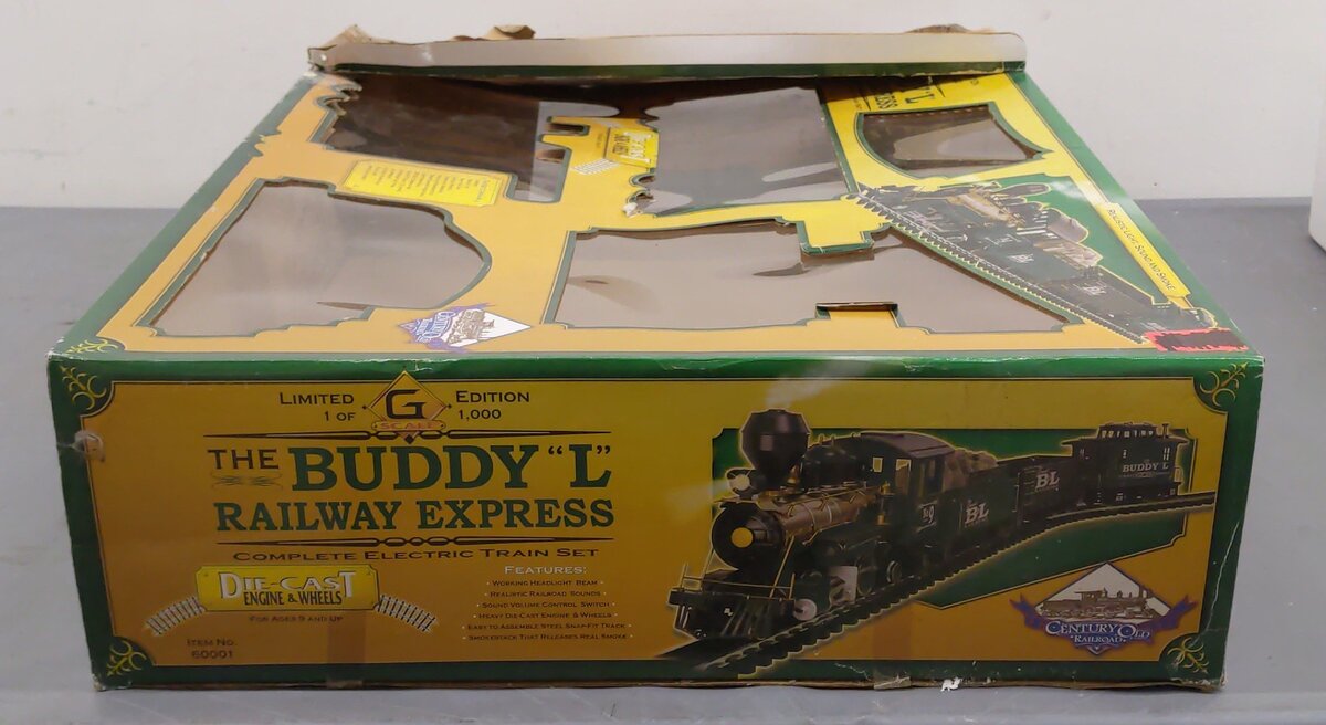 Buddy L 60001 G Gauge "The Buddy L Railway Express" Steam Train Set LN/Box
