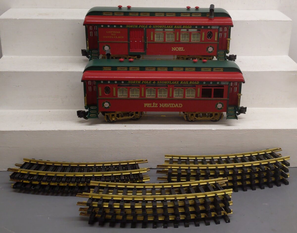 Aristo-Craft 28125 G Scale Passenger Cars 0-4-0 & Curved Track [12] EX