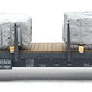 HAG 348-70 022 HO Scale SBB Flatcar w/ 4 Marble Blocks LN/Box