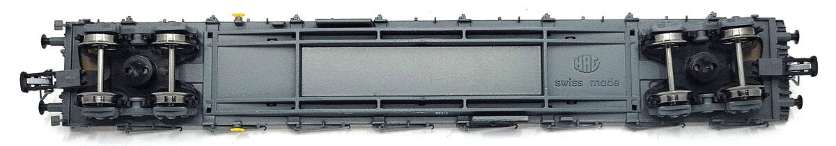 HAG 342-70 016 HO Scale SBB Flatcar w/ 2 Truck Load EX/Box