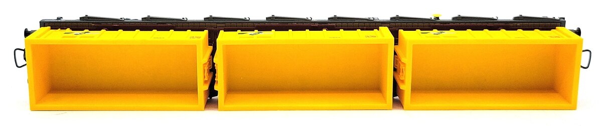 HAG 380-75 002 HO Scale SBB Flatcar w/ 3 "ACTS" Open Containers LN/Box