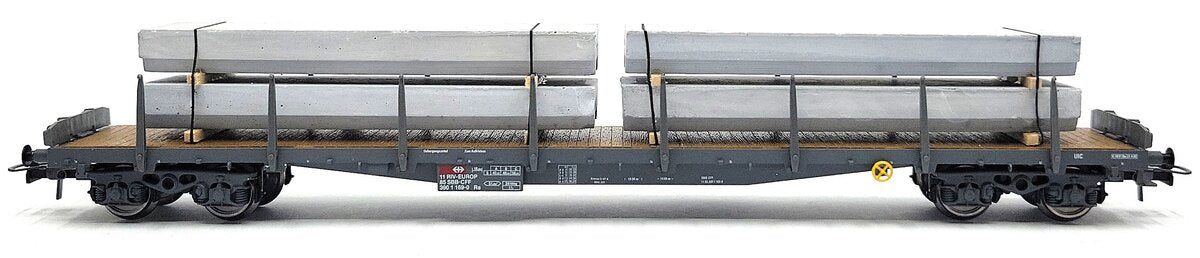 HAG 350-70 024 HO Scale SBB Flatcar w/ Concrete Slab Load LN/Box