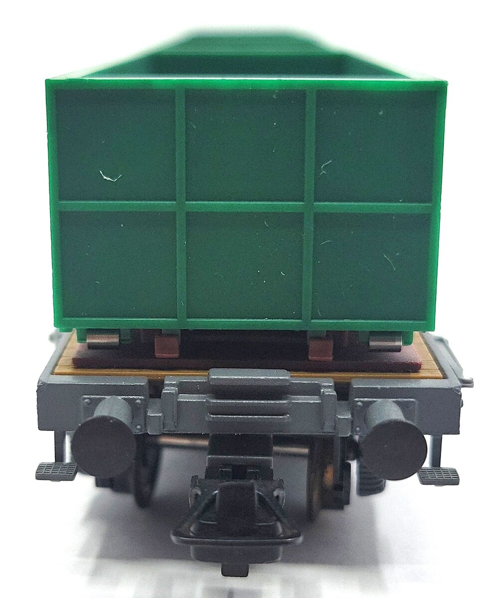 HAG 380-75 006 HO Scale SBB Flatcar w/ 3 "Blaser" Open Containers LN/Box