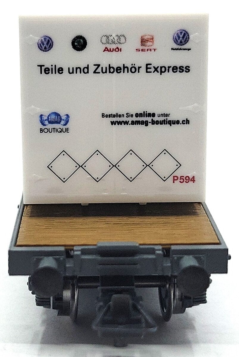 HAG 372-73 014 HO Scale SBB Wechselbrucken - Containerwagen LN/Box