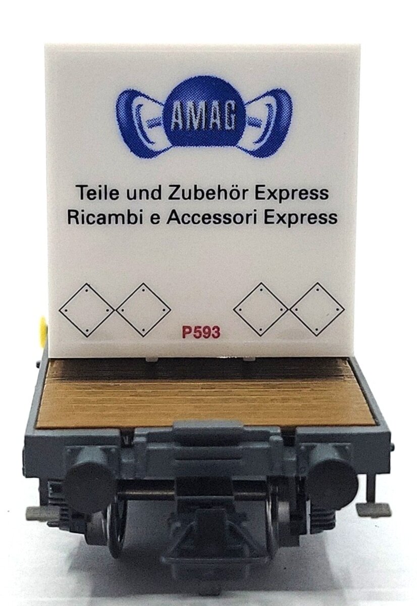 HAG 372-73 014 HO Scale SBB Wechselbrucken - Containerwagen LN/Box