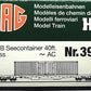 HAG 390-72 104 HO Scale SBB Flatcar w/ 40 ft. "HAR VESSEN" Container LN/Box