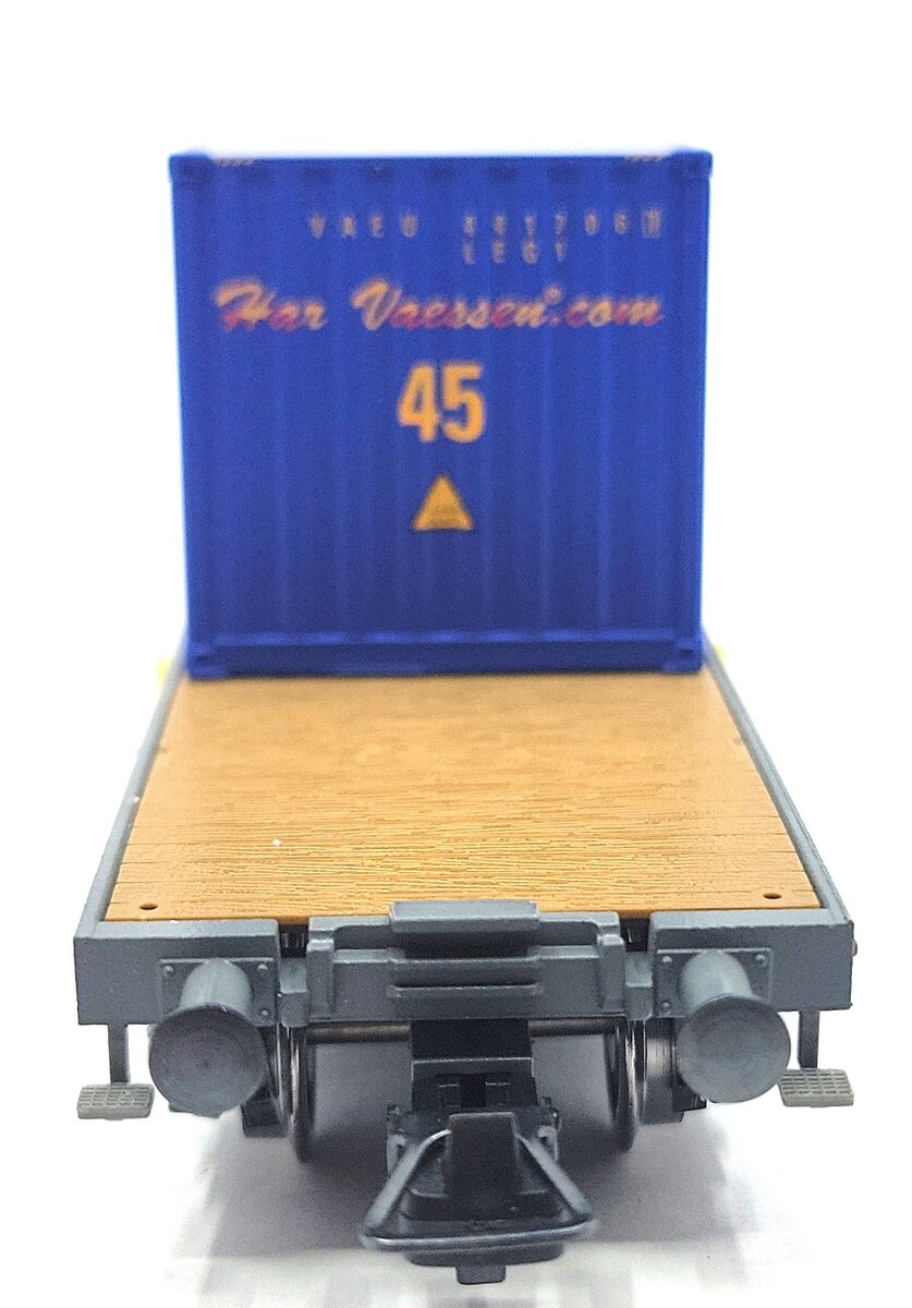 HAG 390-72 104 HO Scale SBB Flatcar w/ 40 ft. "HAR VESSEN" Container LN/Box