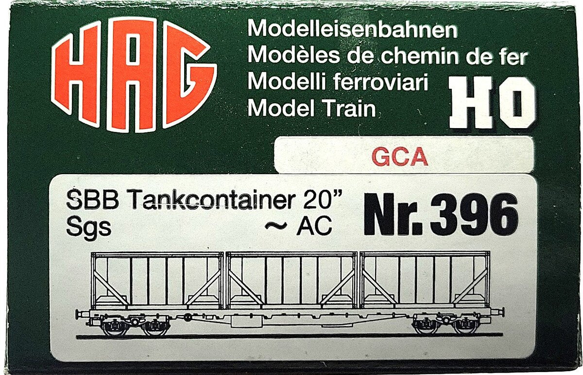 HAG 396-77 000 HO Scale SBB Flatcar w/ 