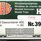 HAG 390-72 000 HO Scale SBB Flatcar w/ 40ft. "SBB Cargo" Container LN/Box