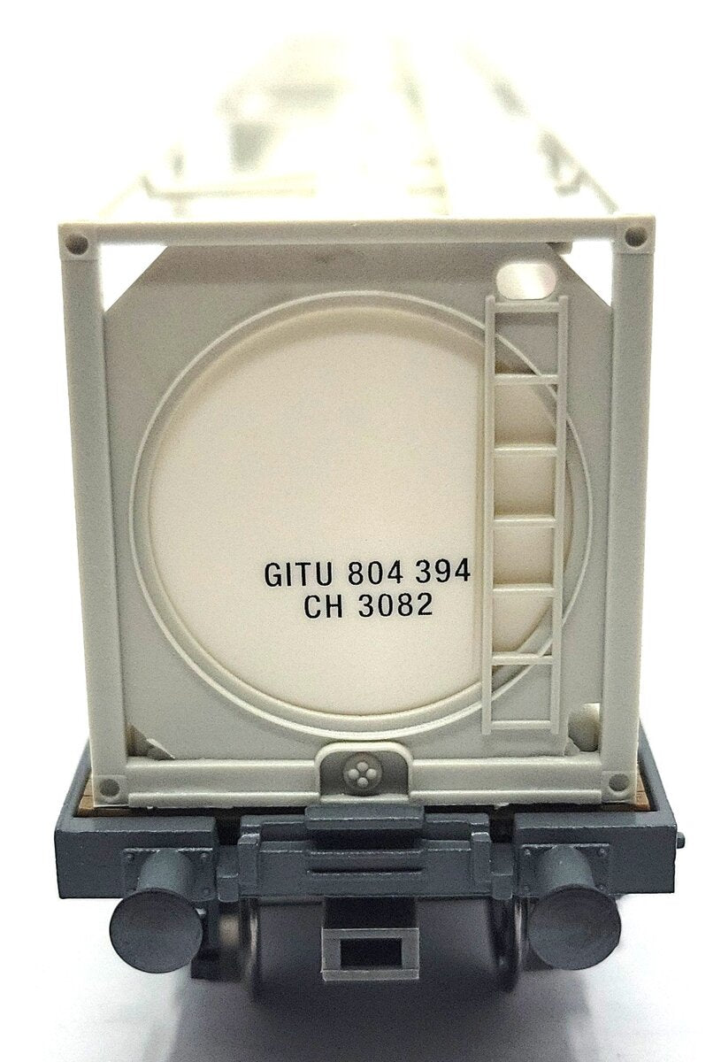 HAG 398-77 062 HO Scale SBB Flatcar w/ 2 Tank Containers LN/Box