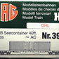 HAG 390-72 106 HO Scale SBB Flatcar w/ 40ft. "DHL" Container LN/Box