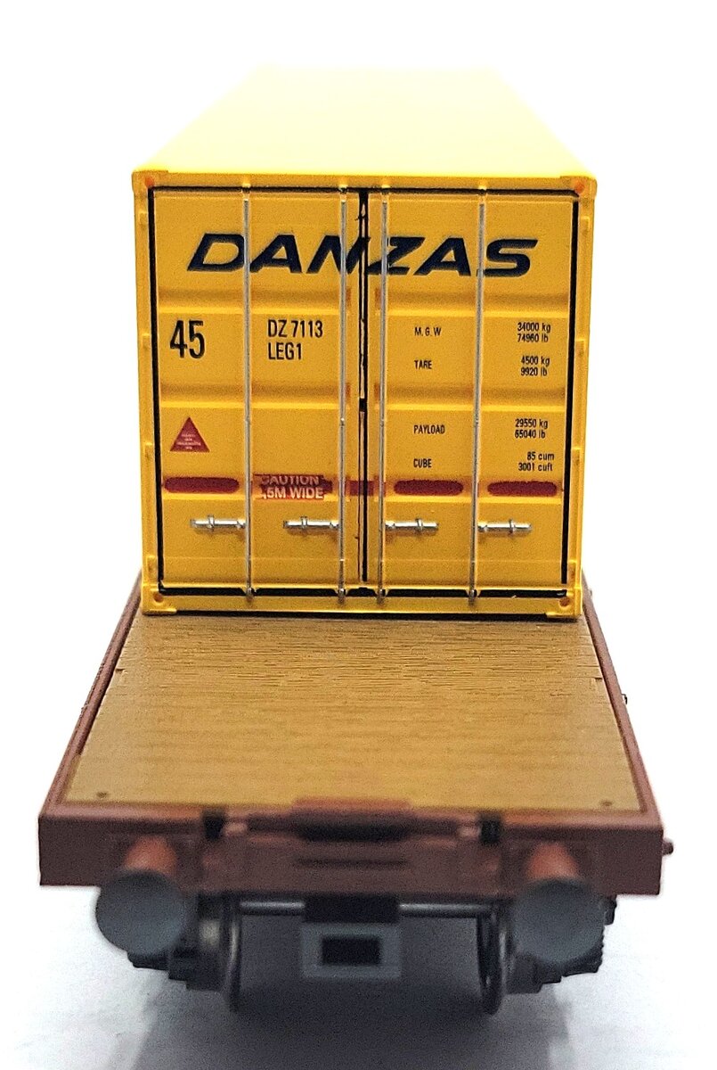 HAG 390-72 110 HO Scale DB Flatcar w/ 40 ft. "DANZAS" Container LN/Box