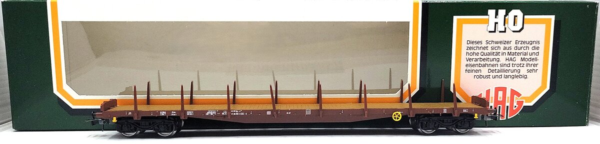 HAG 604-70 044 HO Scale DB Flatcar LN/Box
