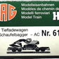 HAG 616-78 002 HO Scale SBB SLMMNPS HD Flatcar w/ Volvo Excavator Load LN/Box