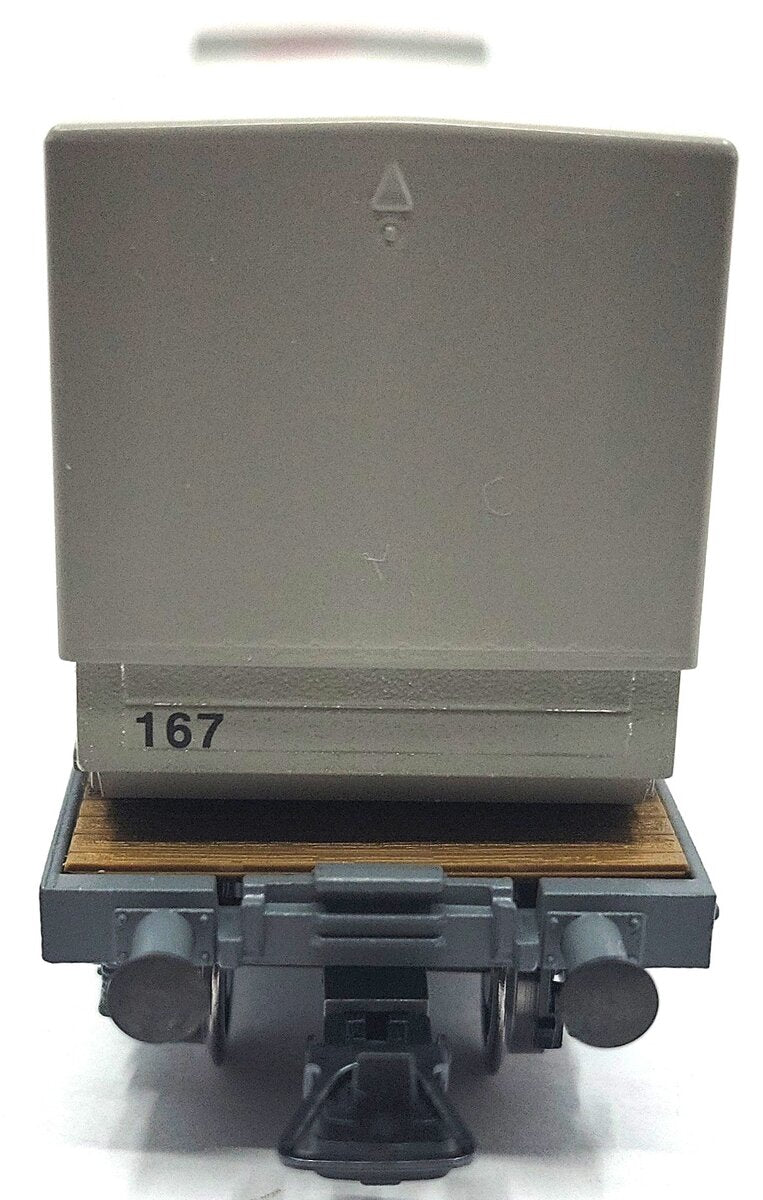 HAG 618-73 024 HO Scale SBB Flatcar w/ 2 Dreier Containers LN/Box