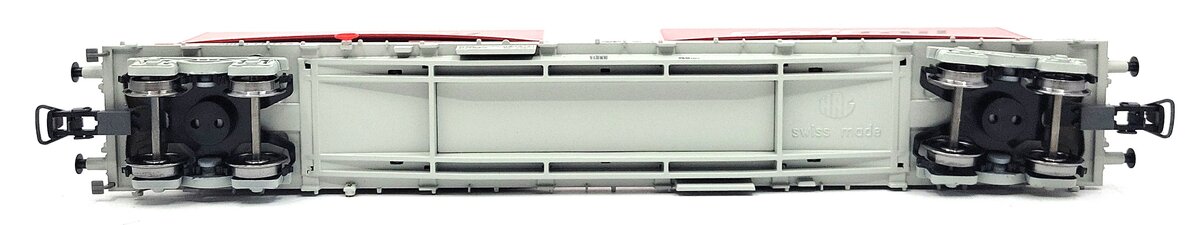 HAG 618-73 022 HO Scale SBB Flatcar w/ 2 CrossRail Containers EX/Box