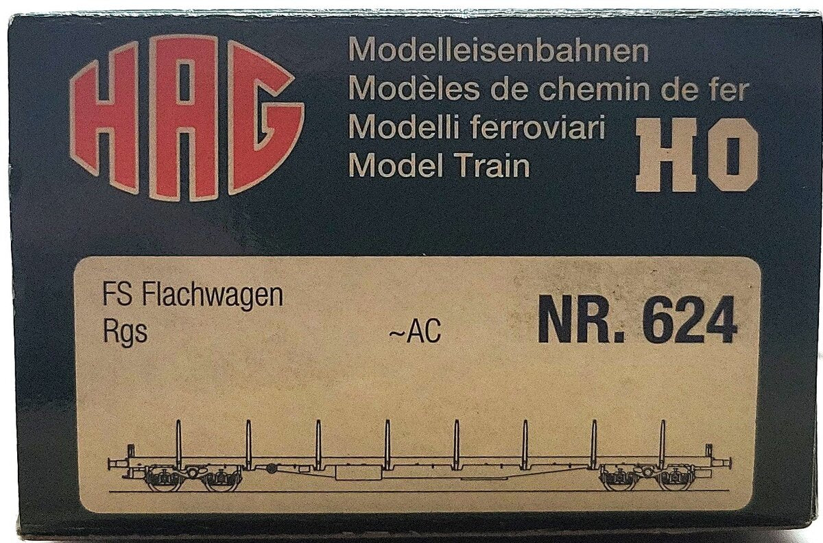 HAG 624-70 046 HO Scale FS Flachwagen LN/Box