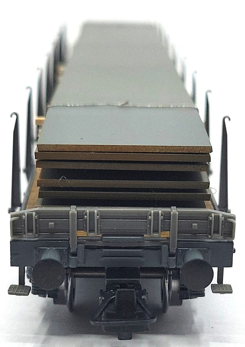 HAG 70 056 HO Scale SBB Stake Car w/ Steel Plate Load LN/Box
