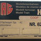 HAG 622 HO Scale Flatcar w/ 2 COOP Loads LN/Box