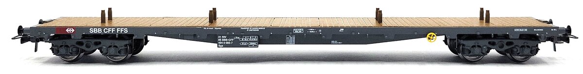 HAG 73 042 HO Scale SBB Flatcar w/ 2 Agility Containers EX/Box
