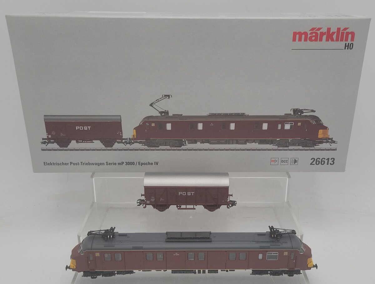 Marklin 26613 HO 3000 Postal System Electric Powered Rail Car LN/Box