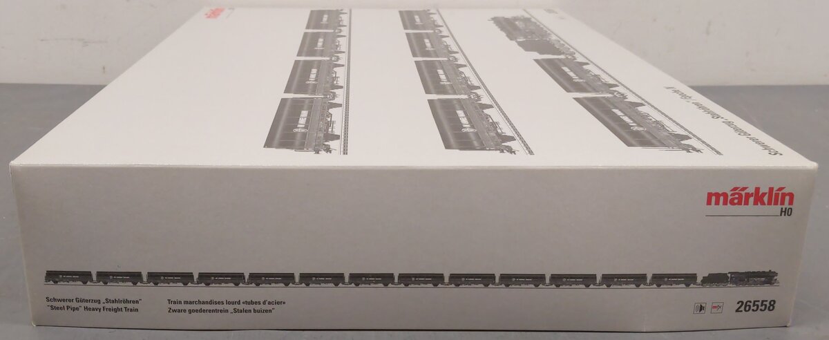 Marklin 26558 HO Scale DB Steel Pipe Heavy Freight Steam Train Set NIB