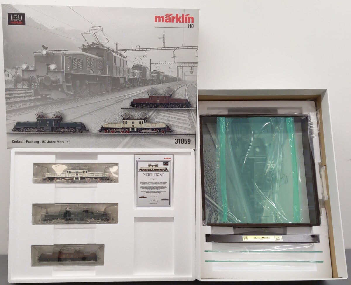 Marklin 31859 150th Anniversary SBB Crocodile HO Gauge Electric Train Set NIB