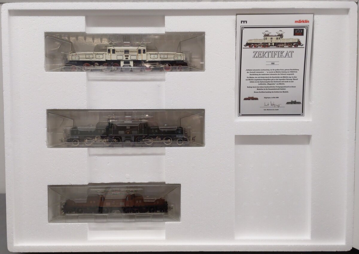 Marklin 31859 150th Anniversary SBB Crocodile HO Gauge Electric Train Set NIB