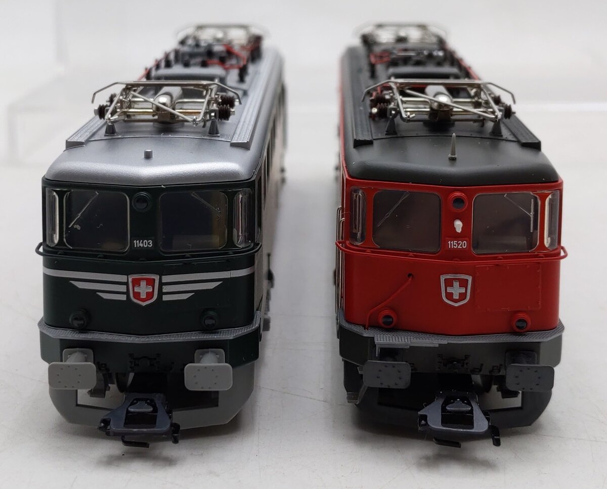 Marklin 37362 HO Scale Digital SBB FFS AE 6/6 Electric Engines (Set Of 2) EX/Box
