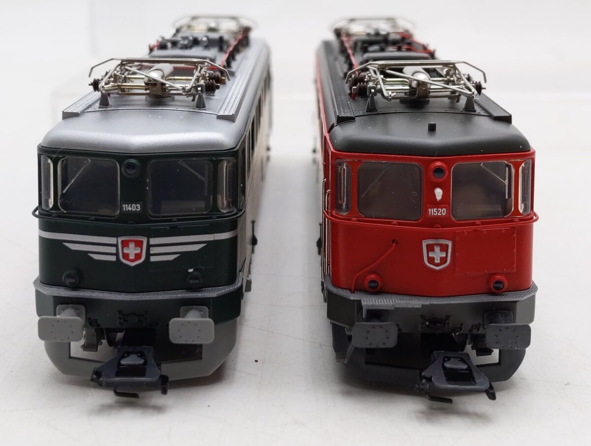 Marklin 37362 HO Scale Digital SBB FFS AE 6/6 Electric Engines (Set Of 2) EX/Box