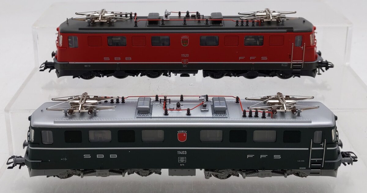 Marklin 37362 HO Scale Digital SBB FFS AE 6/6 Electric Engines (Set Of 2) EX/Box